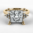 Anillo de Compromiso Umbral - Princess en oro amarillo - vista 1