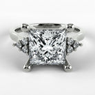 Anillo de Compromiso Umbral - Princess en oro blanco - vista 1