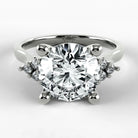Anillo de Compromiso Umbral - Redondo en oro blanco - vista 1