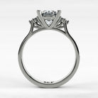 Anillo de Compromiso Umbral - Redondo en oro blanco - vista 3