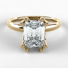 Anillo de Compromiso Balance - Esmeralda en oro amarillo - vista 1