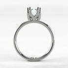 Anillo de Compromiso Balance - Esmeralda en oro blanco - vista 3