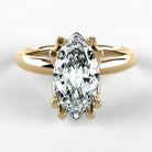 Anillo de Compromiso Balance - Marquesa en oro amarillo - vista 1