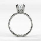 Anillo de Compromiso Balance - Oval en oro blanco - vista 3