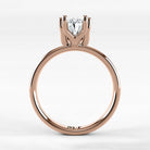 Anillo de Compromiso Balance - Oval en oro rosa - vista 3