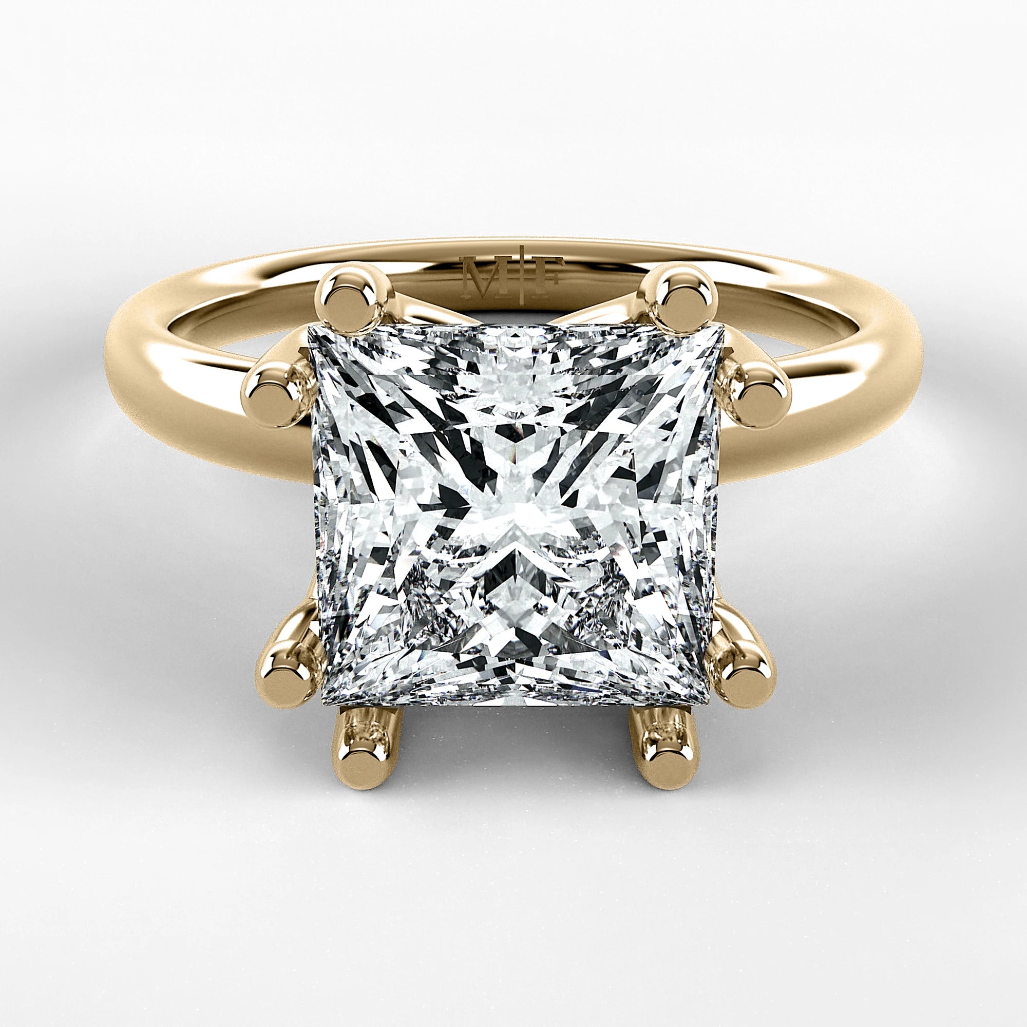 Anillo de Compromiso Balance - Princess en oro amarillo - vista 1