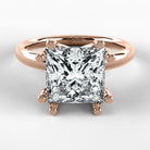 Anillo de Compromiso Balance - Princess en oro rosa - vista 1