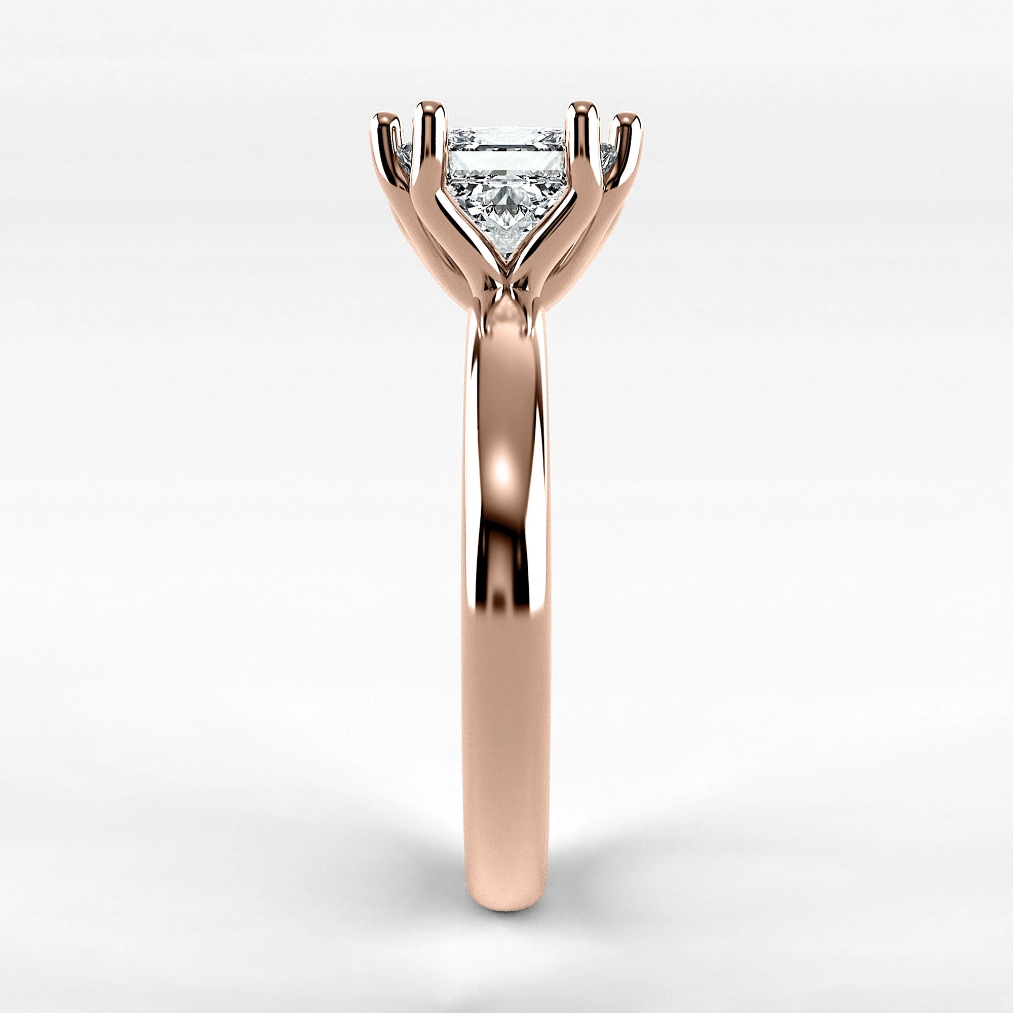 Anillo de Compromiso Balance - Princess en oro rosa - vista 2