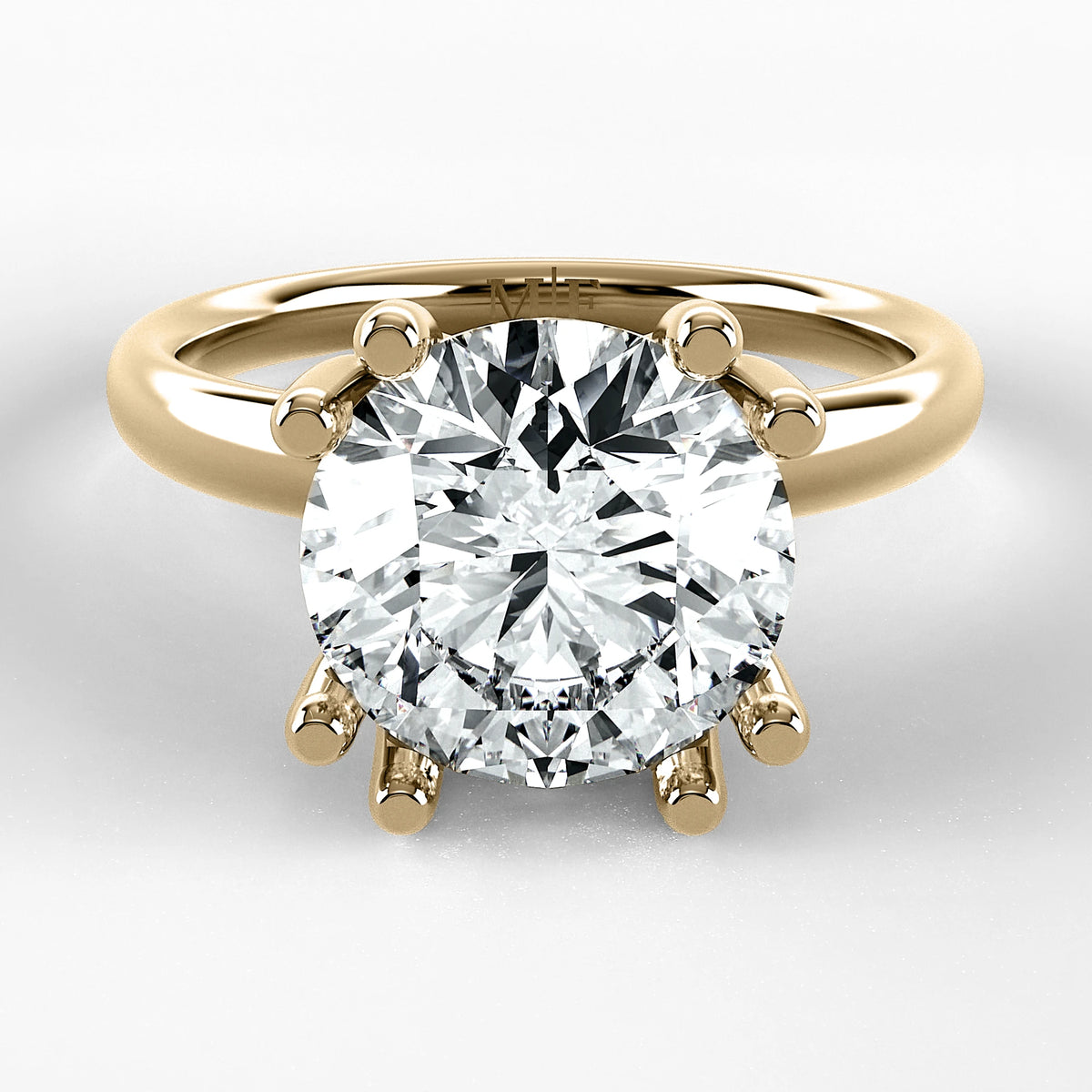 Anillo de Compromiso Balance - Redondo en oro amarillo - vista 1