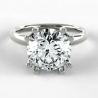Anillo de Compromiso Balance - Redondo en oro blanco - vista 1