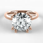 Anillo de Compromiso Balance - Redondo en oro rosa - vista 1