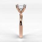 Anillo de Compromiso Balance - Redondo en oro rosa - vista 2