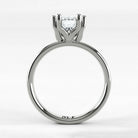 Anillo de Compromiso Balance - Redondo en oro blanco - vista 3