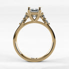 Anillo de Compromiso Constelación - Esmeralda en oro amarillo - vista 3