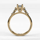 Anillo de Compromiso Constelación - Marquesa en oro amarillo - vista 3