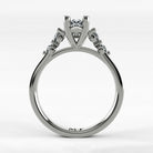 Anillo de Compromiso Constelación - Marquesa en oro blanco - vista 3