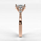 Anillo de Compromiso Constelación - Oval en oro rosa - vista 2