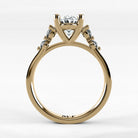 Anillo de Compromiso Constelación - Oval en oro amarillo - vista 3
