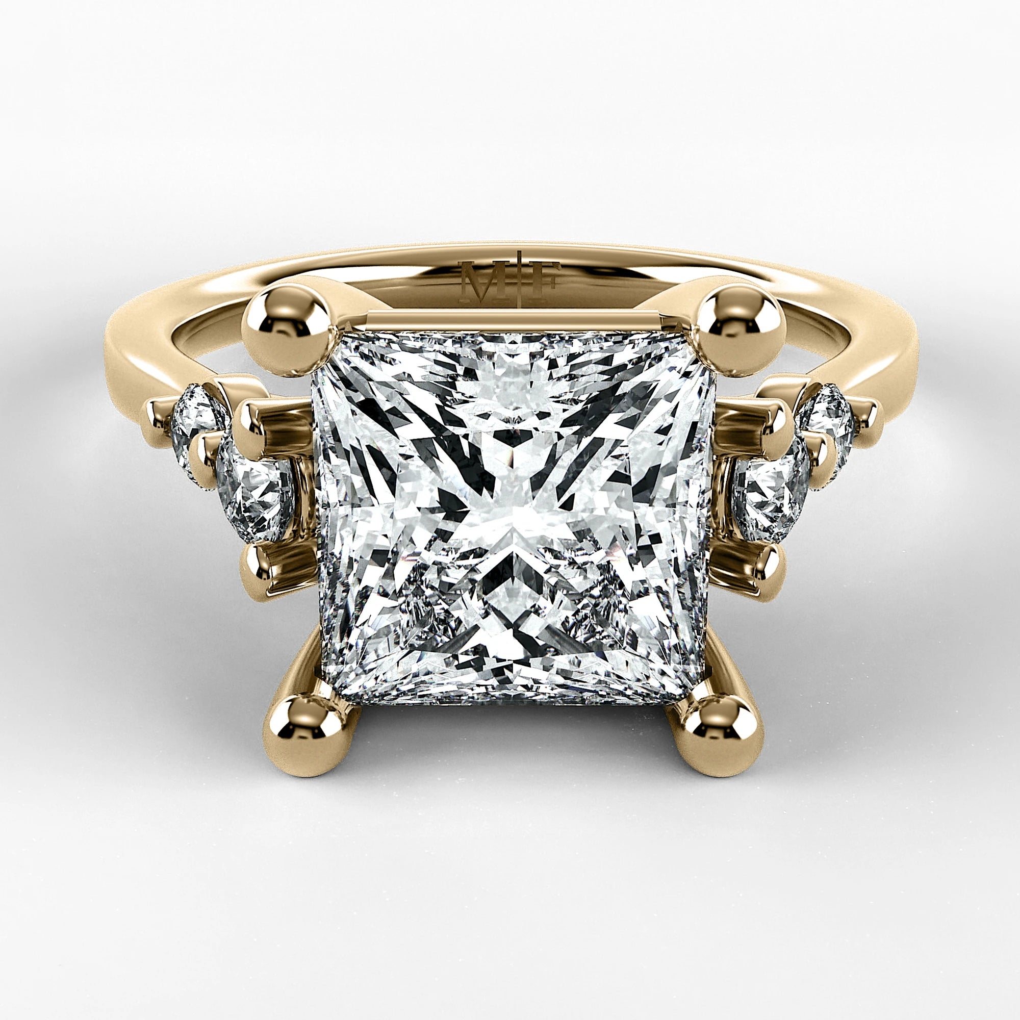 Anillo de Compromiso Constelación - Princess en oro amarillo - vista 1