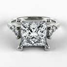 Anillo de Compromiso Constelación - Princess en oro blanco - vista 1