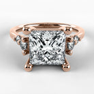 Anillo de Compromiso Constelación - Princess en oro rosa - vista 1
