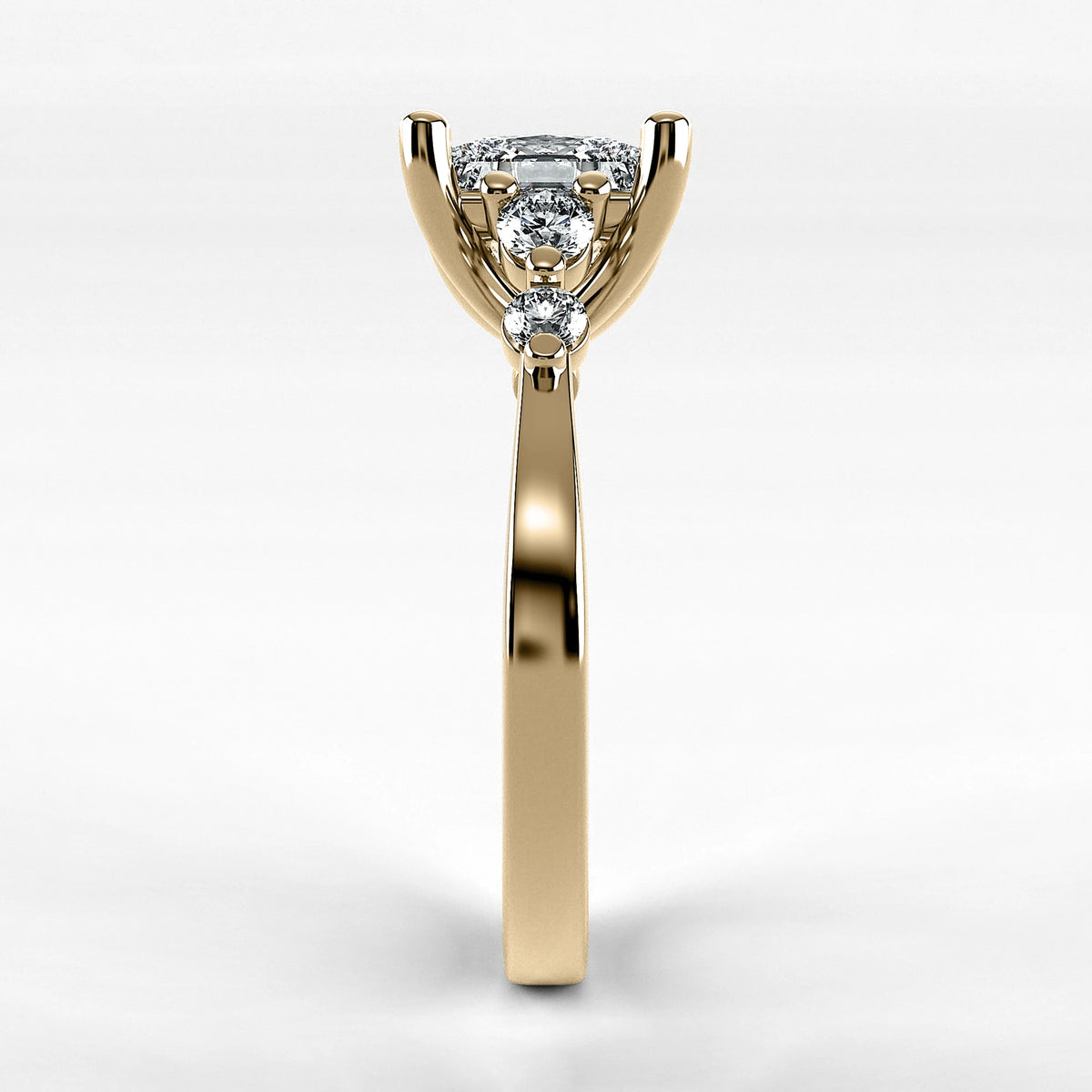 Anillo de Compromiso Constelación - Princess en oro amarillo - vista 2