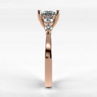 Anillo de Compromiso Constelación - Redondo en oro rosa - vista 2