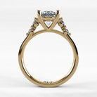 Anillo de Compromiso Constelación - Redondo en oro amarillo - vista 3