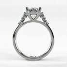 Anillo de Compromiso Constelación - Redondo en oro blanco - vista 3
