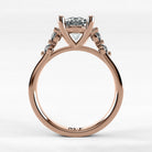 Anillo de Compromiso Constelación - Redondo en oro rosa - vista 3