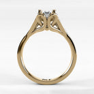 Anillo de Compromiso Apertura - Marquesa en oro amarillo - vista 3