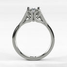Anillo de Compromiso Apertura - Marquesa en oro blanco - vista 3