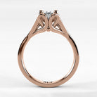 Anillo de Compromiso Apertura - Marquesa en oro rosa - vista 3