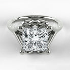 Anillo de Compromiso Apertura - Princess en oro blanco - vista 1