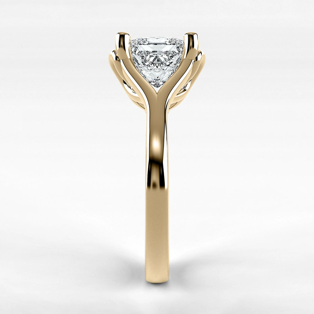 Anillo de Compromiso Apertura - Princess en oro amarillo - vista 2