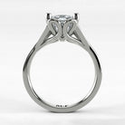 Anillo de Compromiso Apertura - Princess en oro blanco - vista 3