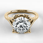Anillo de Compromiso Apertura - Redondo en oro amarillo - vista 1