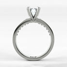 Anillo de Compromiso Pulso - Esmeralda en oro blanco - vista 3
