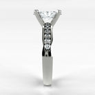 Anillo de Compromiso Pulso - Marquesa en oro blanco - vista 2