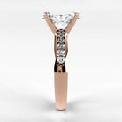 Anillo de Compromiso Pulso - Marquesa en oro rosa - vista 2