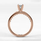 Anillo de Compromiso Pulso - Marquesa en oro rosa - vista 3