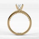 Anillo de Compromiso Pulso - Oval en oro amarillo - vista 3