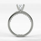 Anillo de Compromiso Pulso - Oval en oro blanco - vista 3
