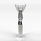 Anillo de Compromiso Pulso - Princess en oro blanco - vista 2