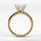Anillo de Compromiso Pulso - Princess en oro amarillo - vista 3