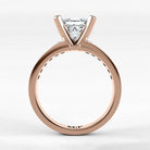 Anillo de Compromiso Pulso - Princess en oro rosa - vista 3