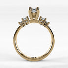 Anillo de Compromiso Eje - Marquesa en oro amarillo - vista 3
