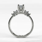 Anillo de Compromiso Eje - Marquesa en oro blanco - vista 3