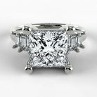 Anillo de Compromiso Eje - Princess en oro blanco - vista 1