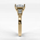 Anillo de Compromiso Eje - Princess en oro amarillo - vista 2